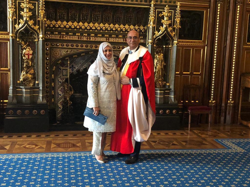 Baron Choudrey introduced to House of Lords