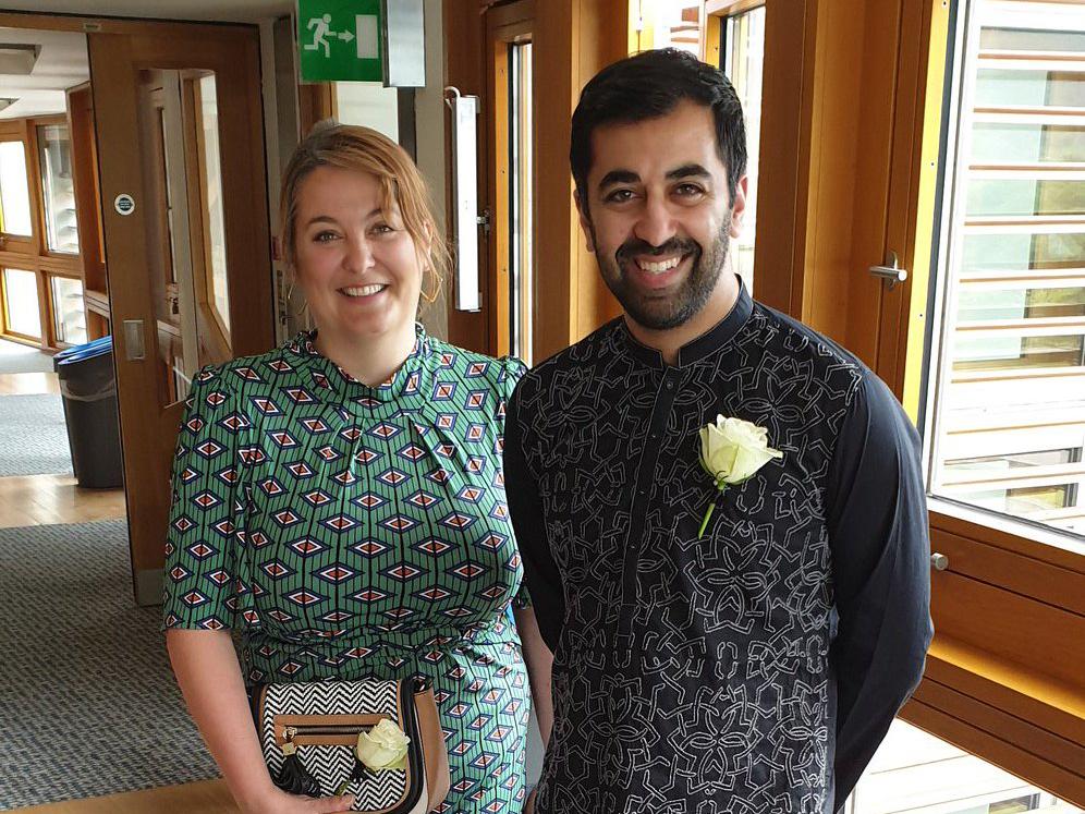 Humza Yousaf (born 7 April 1985) is a Scottish politician who is the Minister for Europe and International Development and a Scottish National Party Member of the Scottish Parliament for Glasgow. 